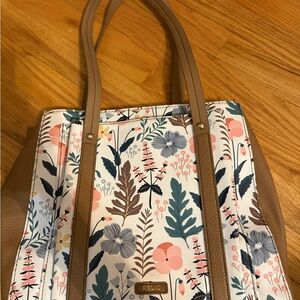 Relic Floral‎ Tote Bag - Cream and Multicolor